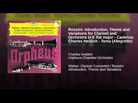 Rossini introduction theme and variations clarinet pdf music youtube